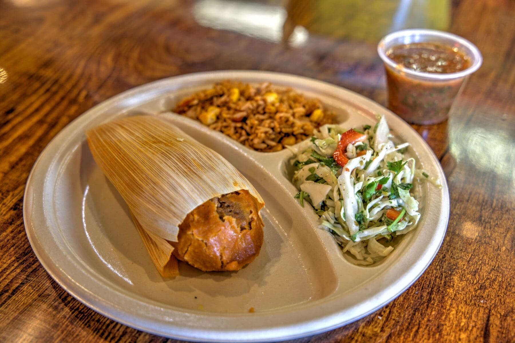 Single Tamale Plate With Sides ΓÇö Tucson, Arizona